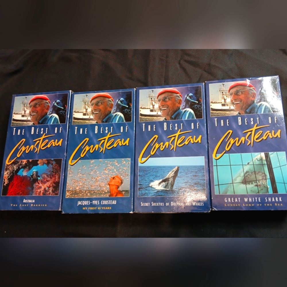 4 The Best Of Cousteau VHS TAPES